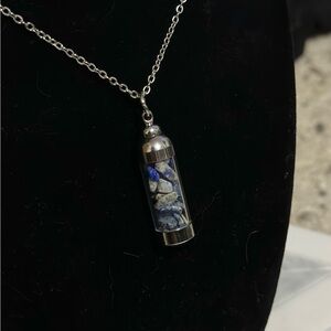 Beautiful lapis gemstone necklace! Moon water!